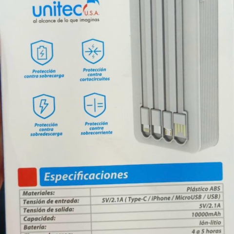 Power Bank 10000mAh Dual USB – Carga Dos Dispositivos Simultáneos | POWER BANK