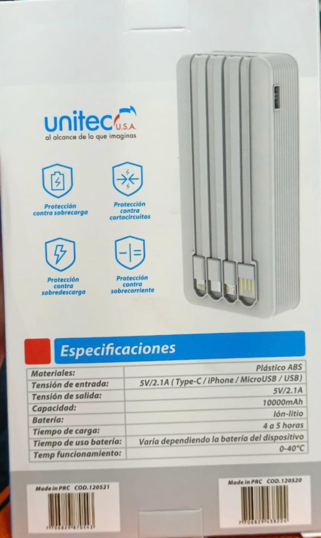Power Bank 10000mAh Dual USB – Carga Dos Dispositivos Simultáneos | POWER BANK