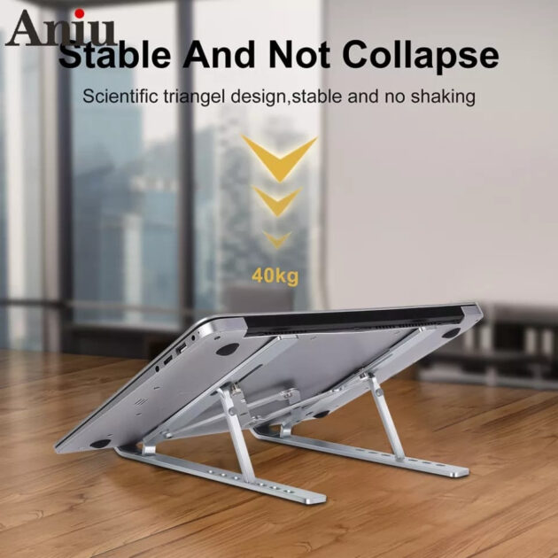 Soporte Plegable para Portátil – Ajuste Ergonómico y 6 Niveles de Altura - Imagen 4